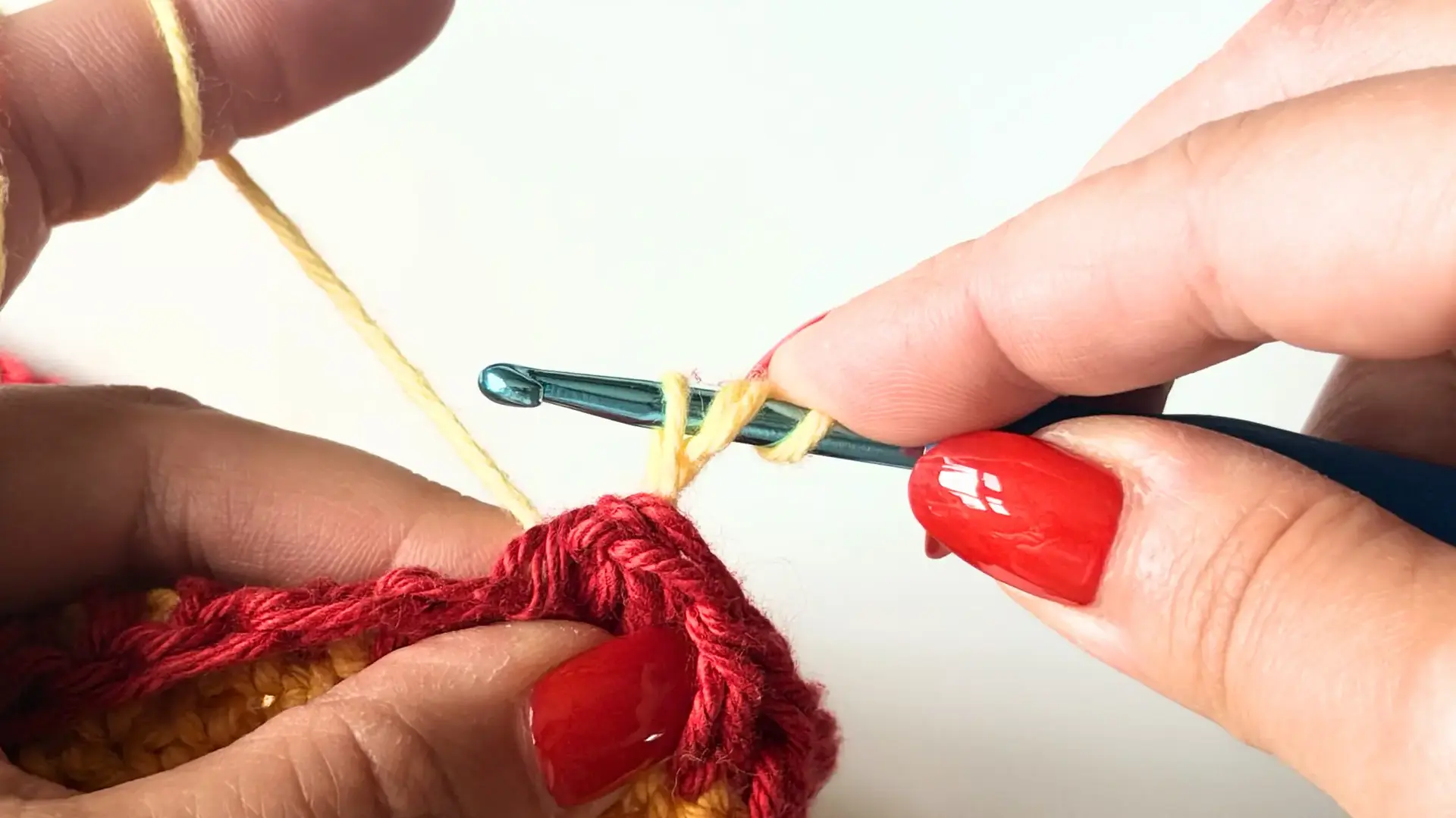Yarn over and pull up a loop (3 loops on your hook).