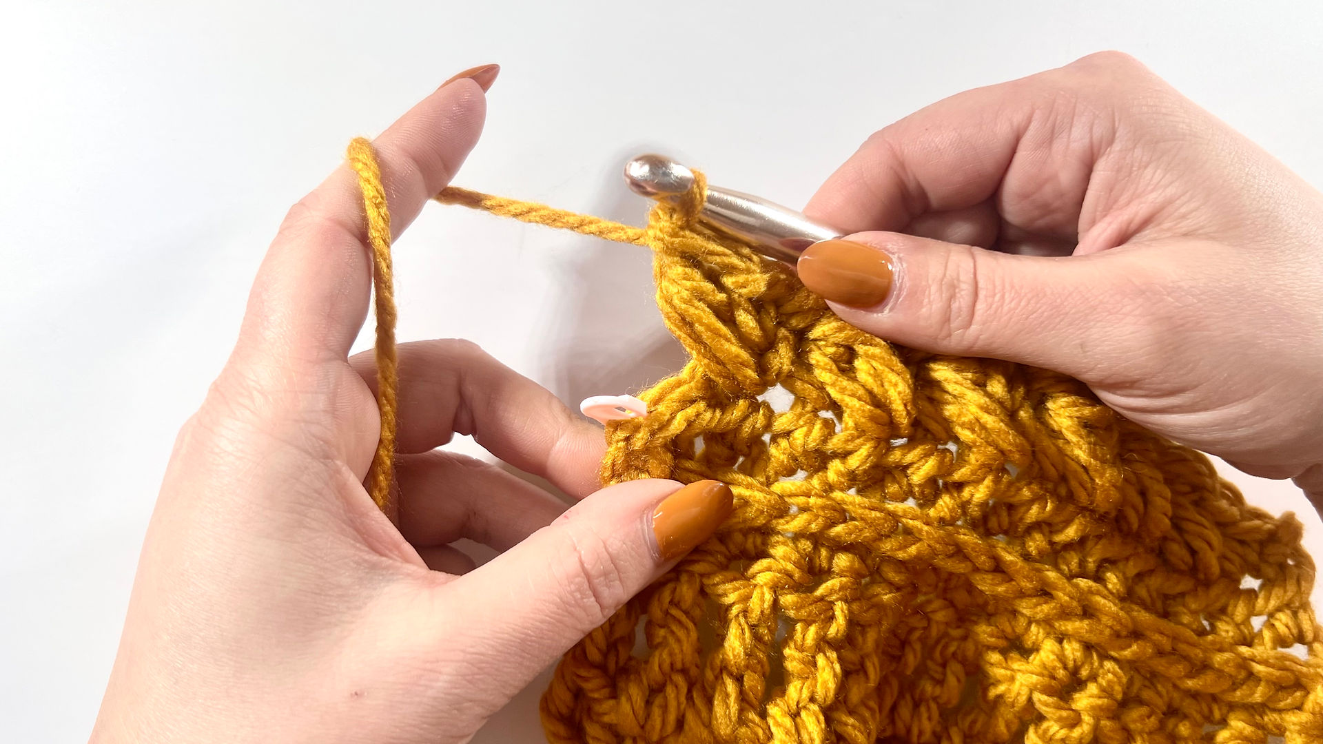 How to Crochet Wheat Stitch - Step 7
