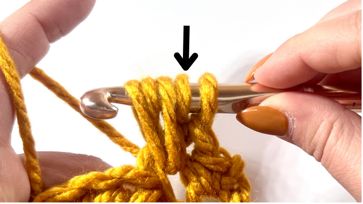 How to Crochet Wheat Stitch - Step 4