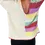 Thumbnail: Back view of the Happy Stripes Sweater with textured stripes in cream, mint, yellow, purple, and red.
