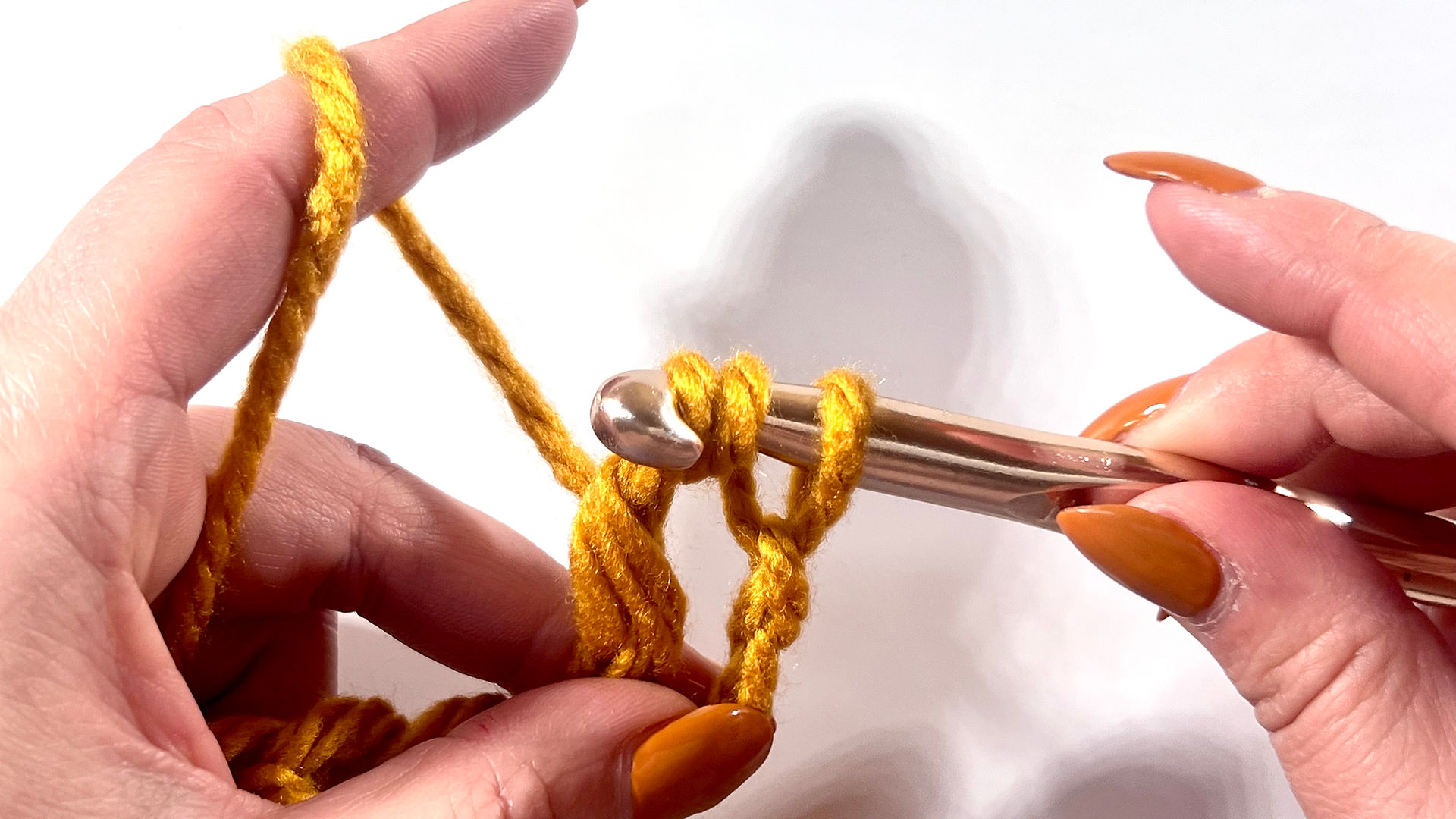 How to Double Treble Crochet - Step 3