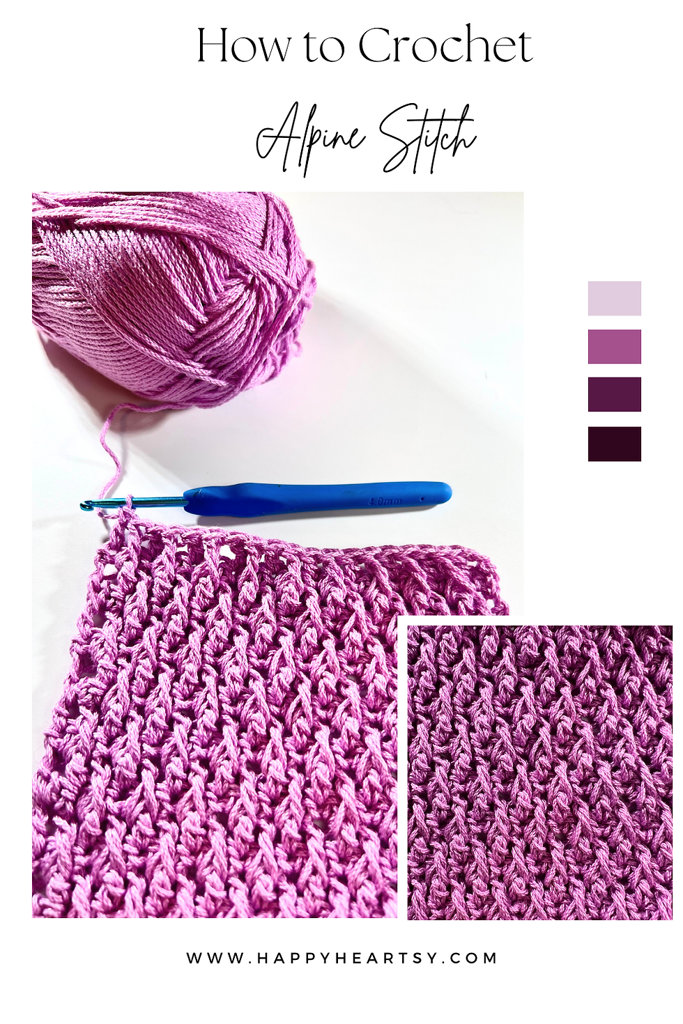 Picture of Crochet Alpine Stitch, Promo Pic Layout