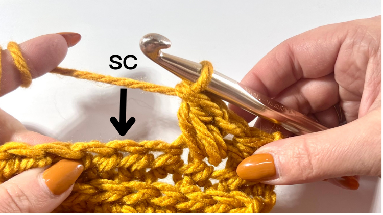 How to Crochet Wheat Stitch - Step 6