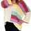Thumbnail: Front view of the Happy Stripes Sweater with colourful diagonal stripes and a relaxed fit.