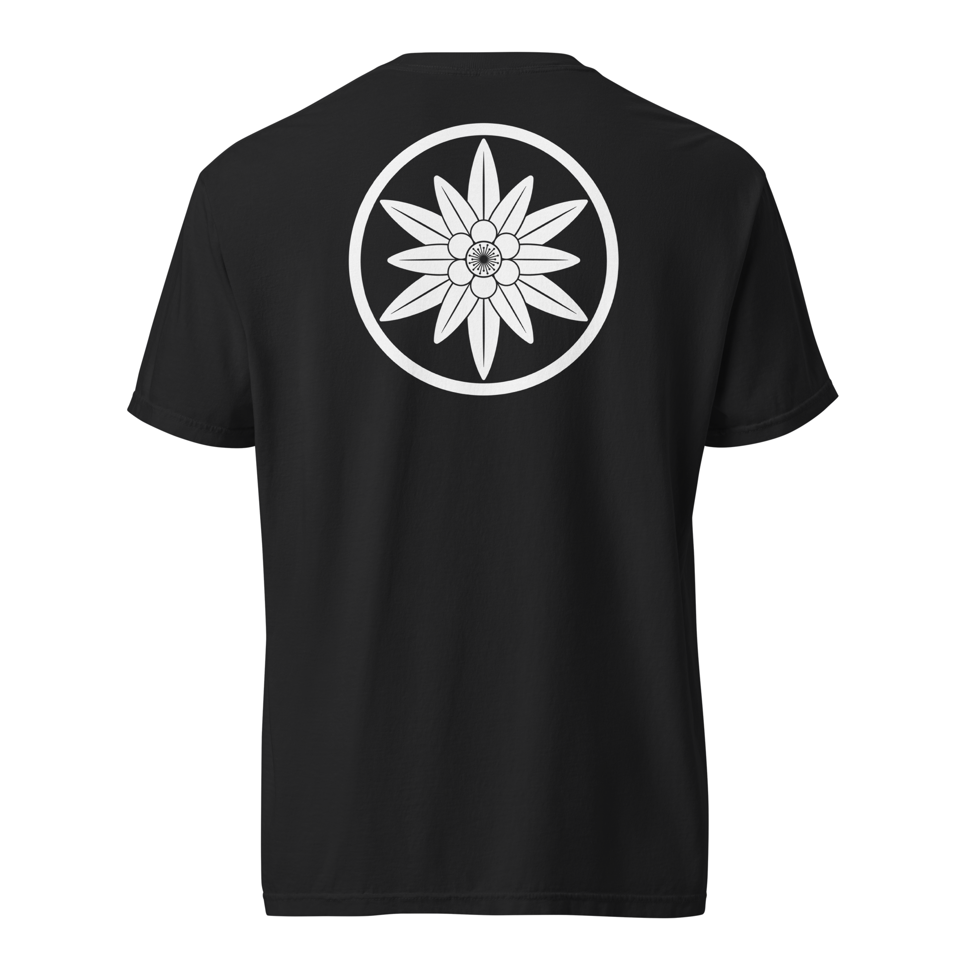 Edelweiss Crest Heavywieght T-shirt Black