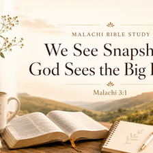 Malachi Bible Study: We See Snapshots, God Sees the Big Picture