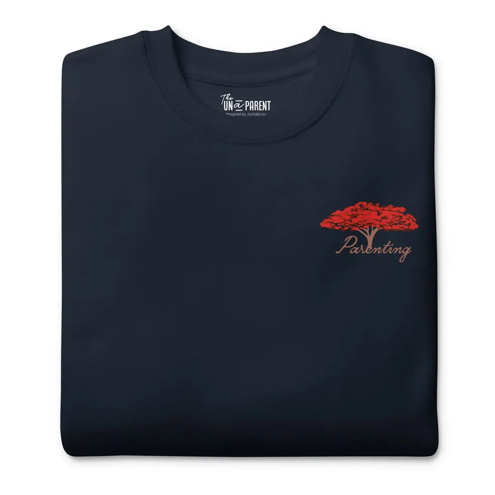 Parenting Flamboyan Sweatshirt Navy Front Detail
