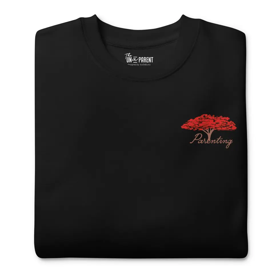 Parenting Flamboyan Sweatshirt Black Front Detail