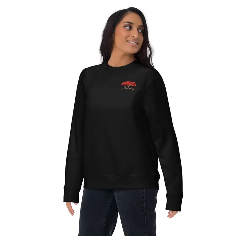 Parenting Flamboyan Sweatshirt Black Front View