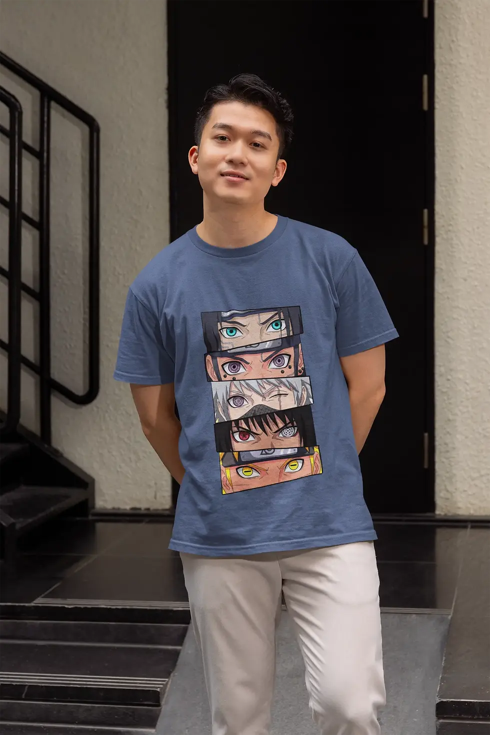 Anime Heroes Collage Half sleeve | Graphic Men's Tee