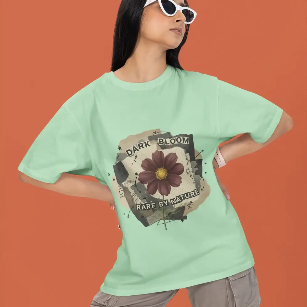 SageGreen Bloom | Women's Oversized Tee