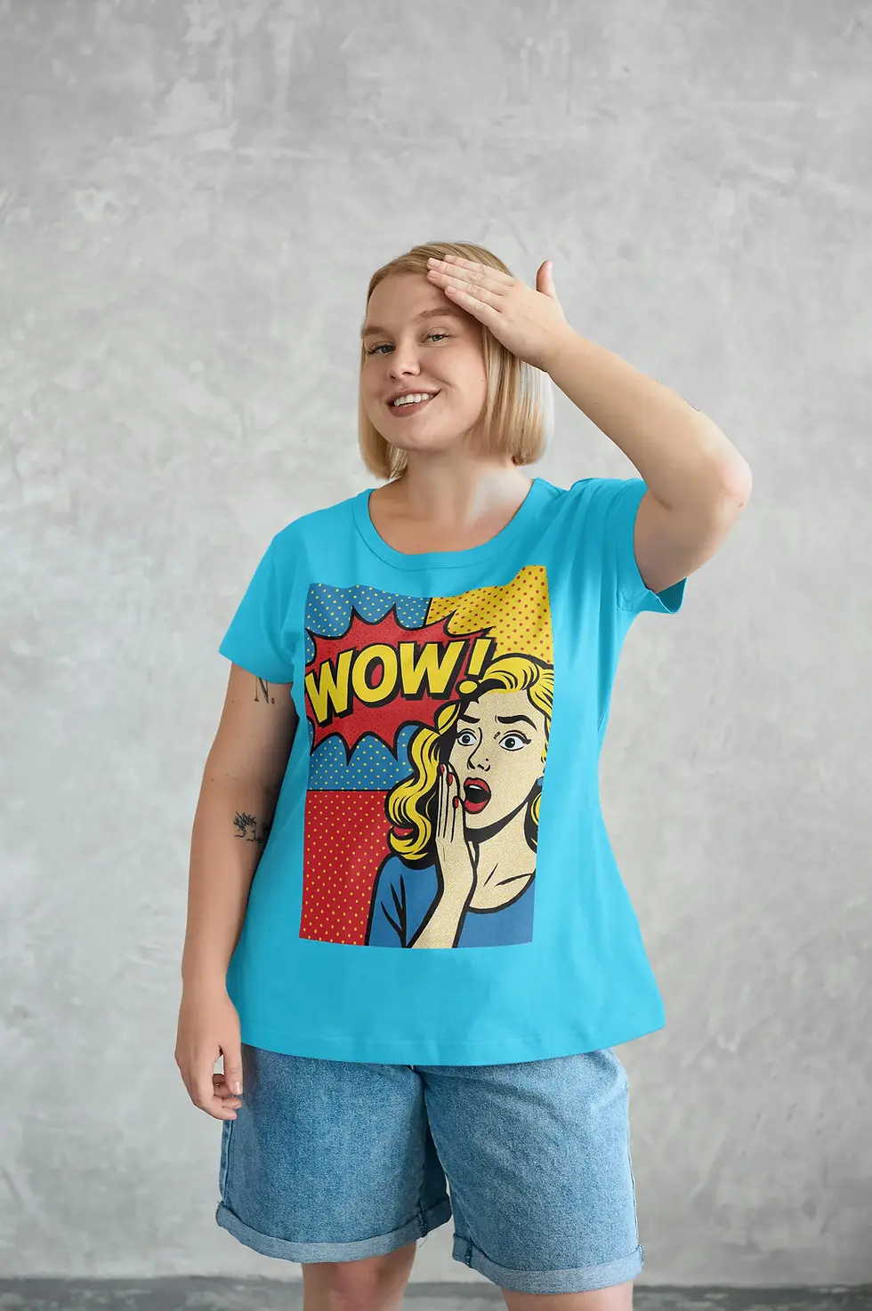 Wow Street Wear Half Sleeve T-Shirt | Trendy Graphic Women's Tee
