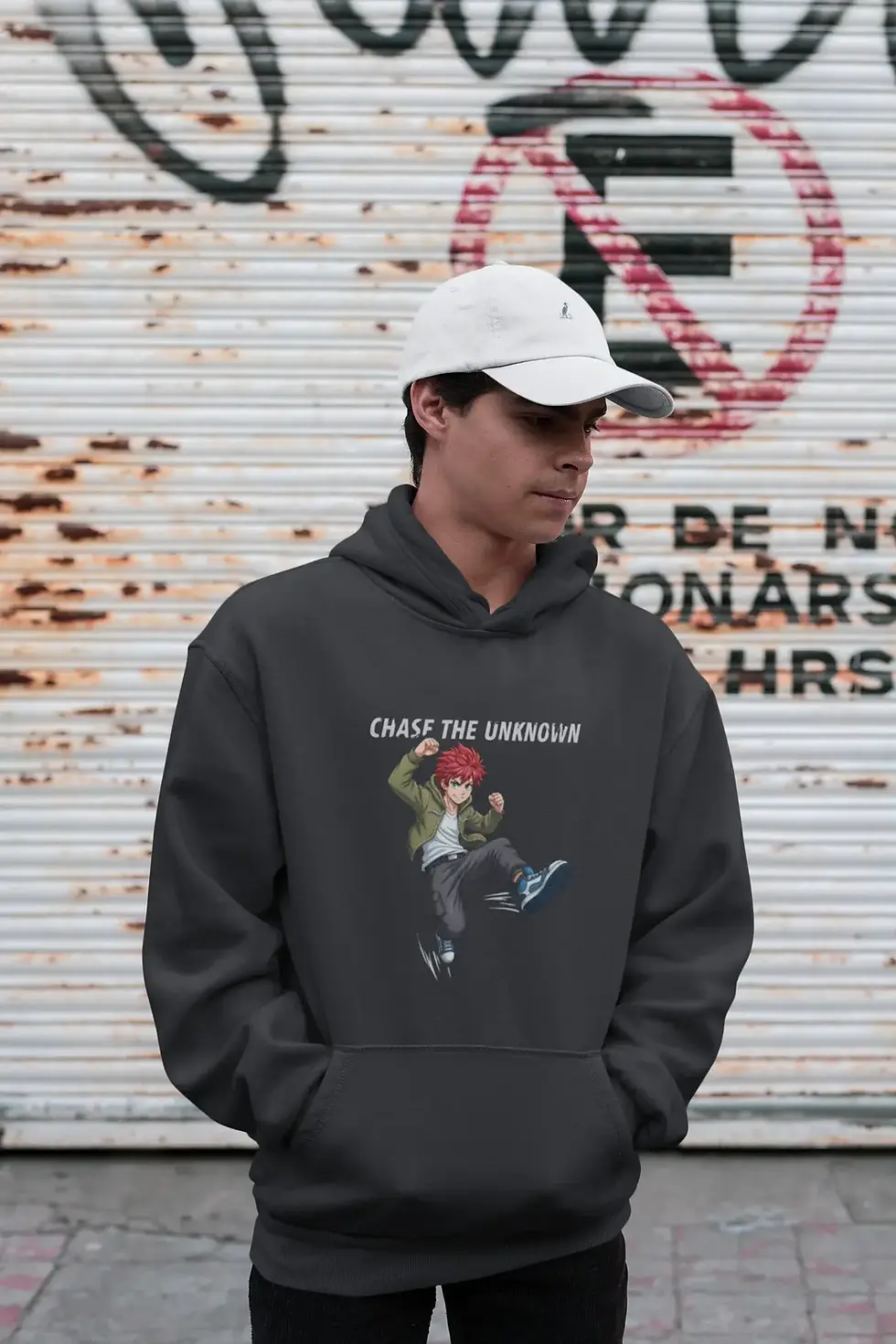 Black Chase the unknown | Men's Graphic Hoodie India