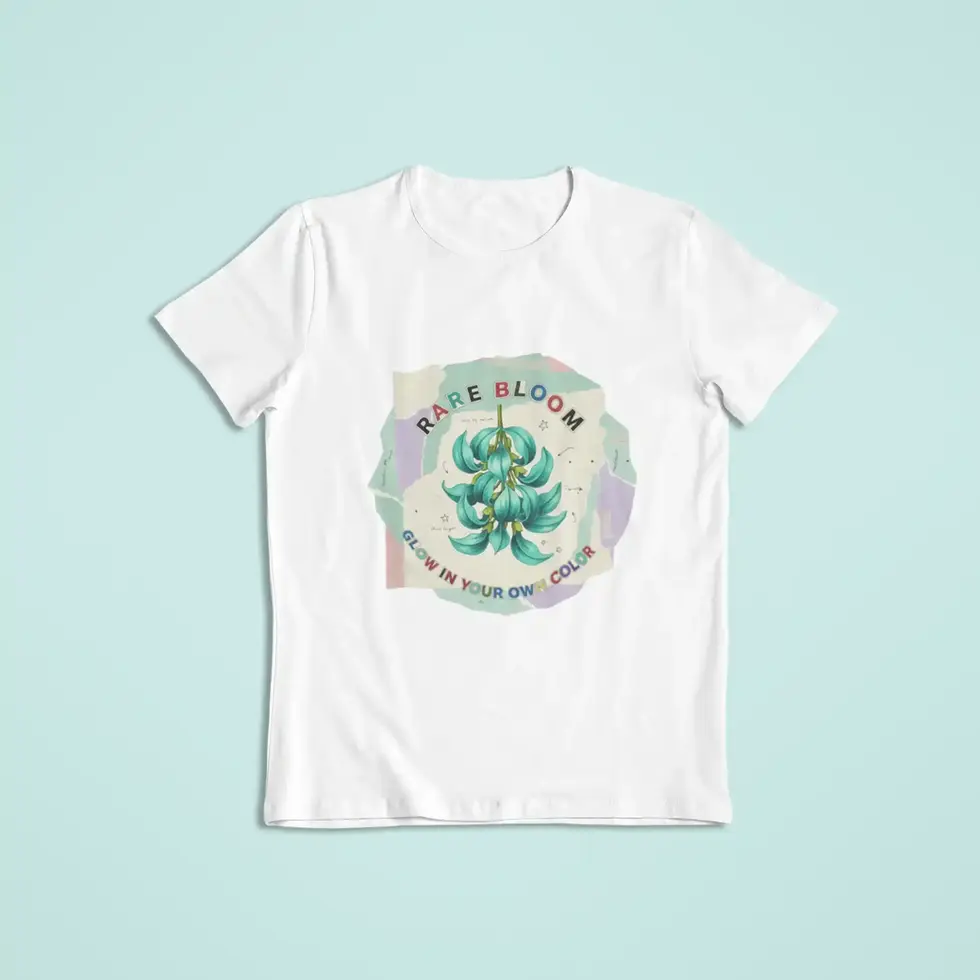 White Jade Vine Aesthetic | Women’s Half Sleeve Tee
