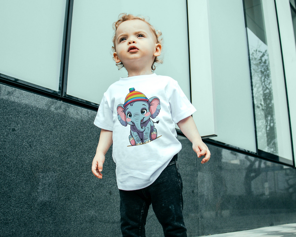 Elephant design toddlers T-shirt