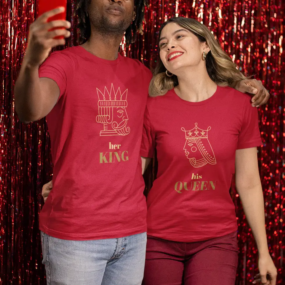 Red King & Queen (Couple T-Shirts)