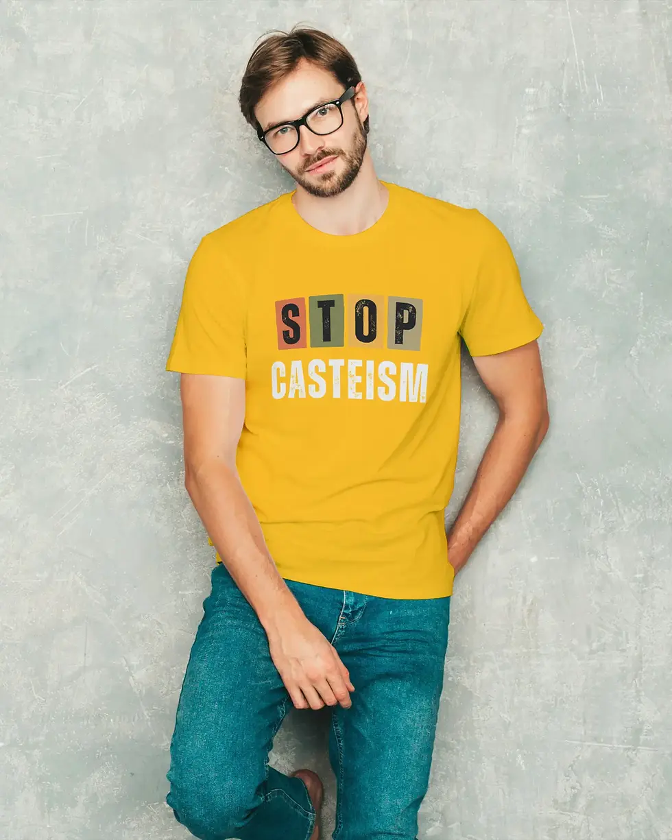 Stop casteism Half sleeve | Social Awareness Graphic Men's Tee