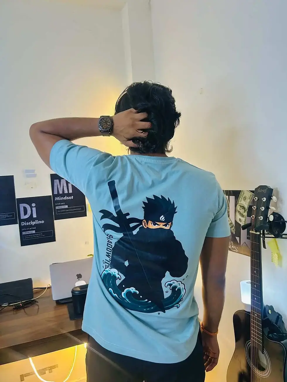 Surf Blue Shadowich Ninja Tee