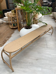 Cane Bench Seat