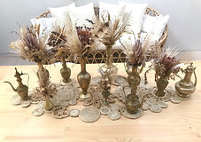 Small Brass Dried Florals