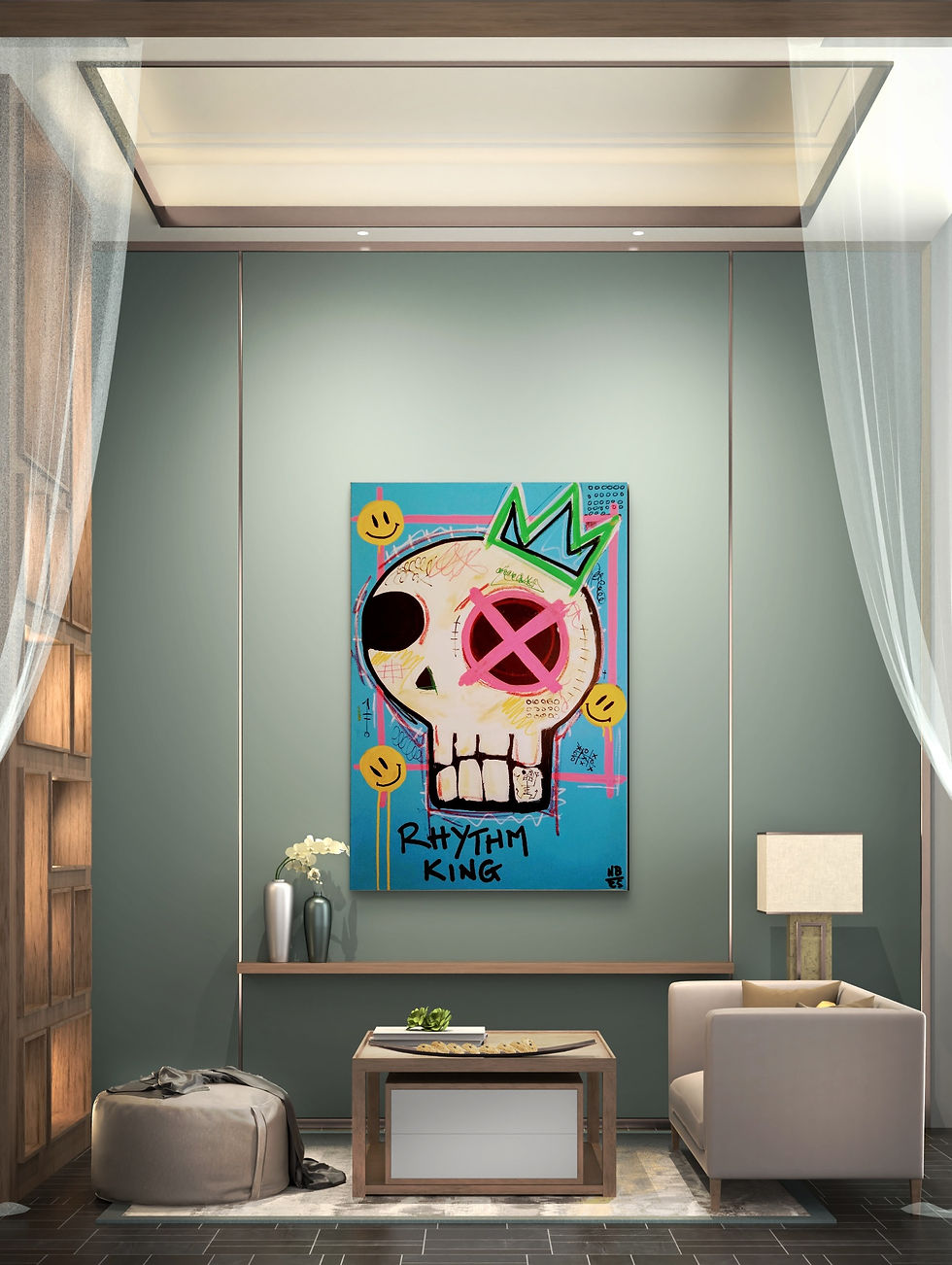 Thumbnail: RHYTHM KING - original painting