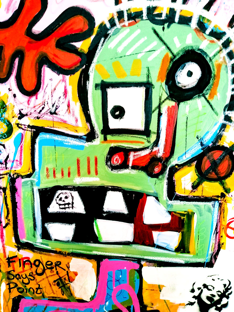 Thumbnail: FINGER SAYS POINT - original painting