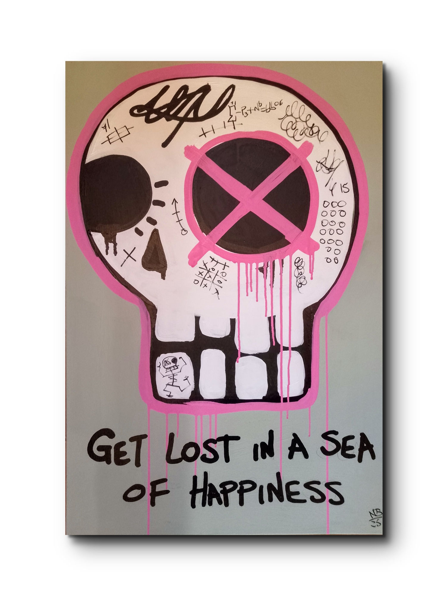GET LOST IN A SEA OF HAPPINESS- original painting
