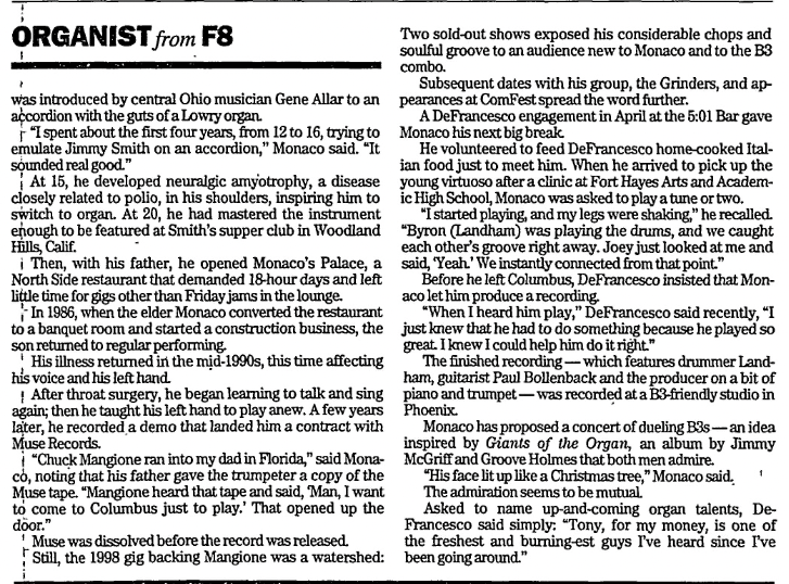 Columbus Dispatch - November 16, 2000 pt. 2
