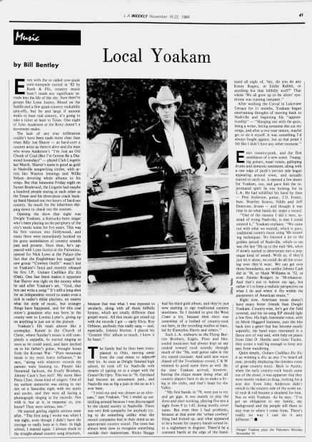 L.A. Weekly - November 22, 1984