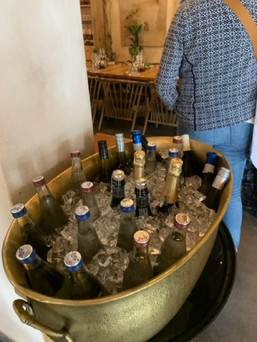 a lovely rose wine tasting & pairing at Franschhoek