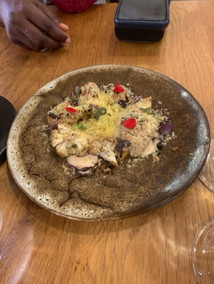 a lovely rose wine tasting & pairing at Franschhoek