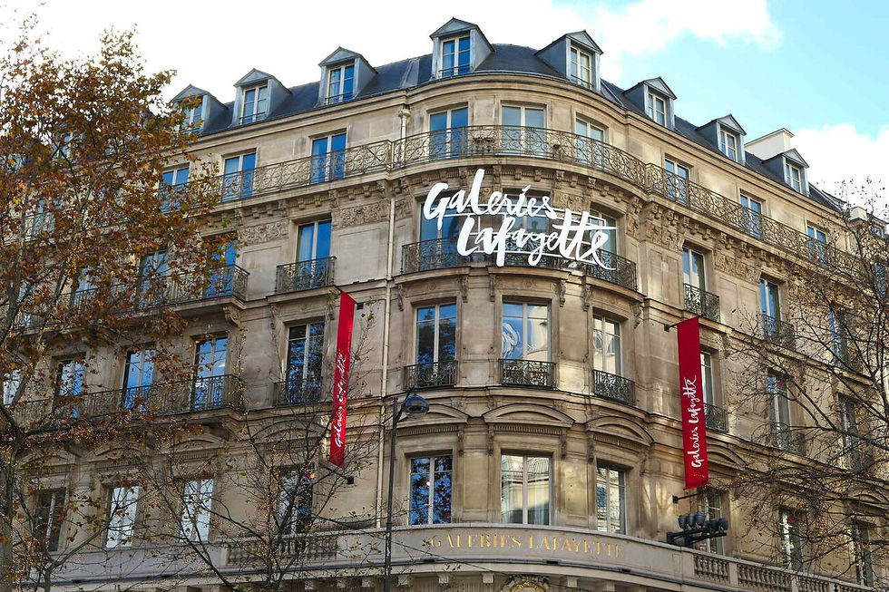 Galleries La Fayette Department store sin Paris Credits Zaptax France