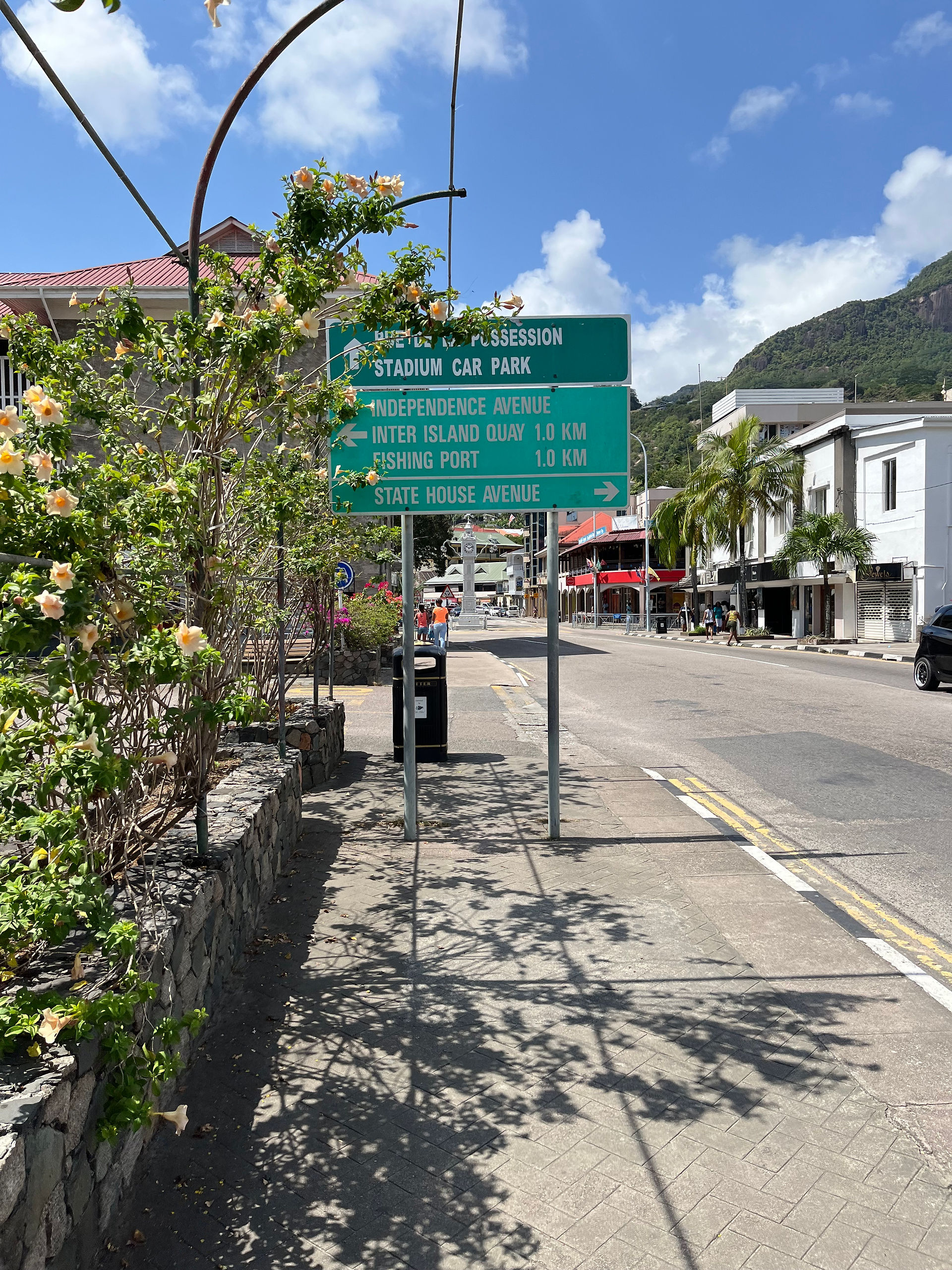 One street view of Victoria, Mahe