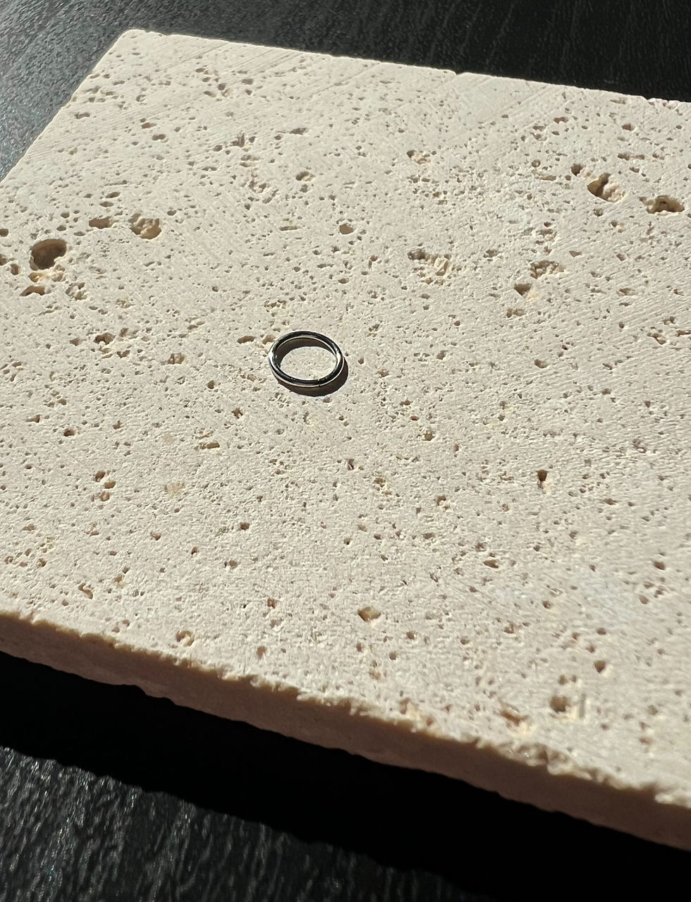 Thumbnail: Piercing-Ring - 6mm 8mm 10mm. Edelstahl - 14K Vergoldung