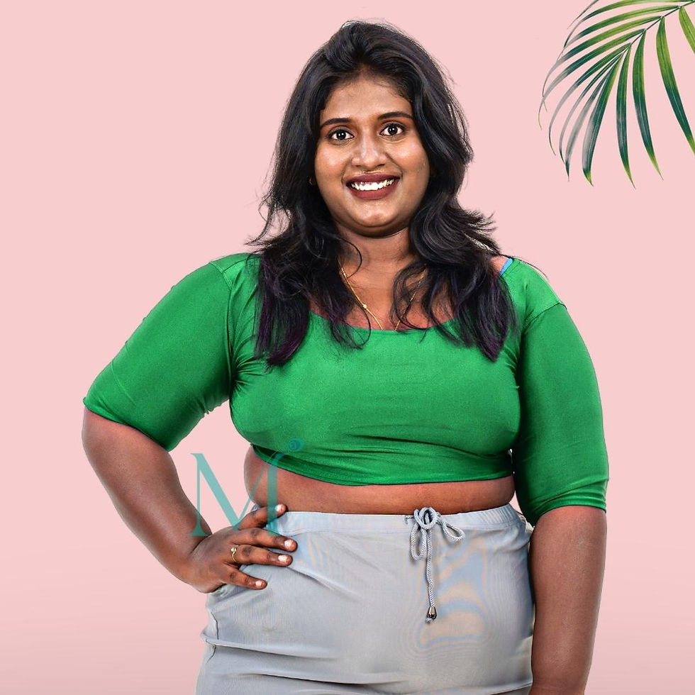 Thumbnail: Mid-length sleeve  Readymade blouse