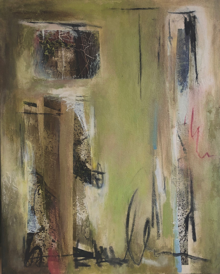 Romance in Paris or 2 Robots. You Decide. 20 x 16