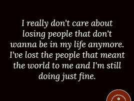 There are always few things which you can't control.
