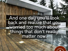 Time heals everything.