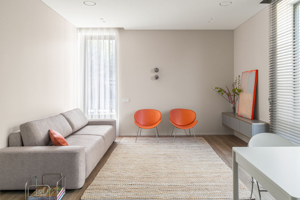 Energetic Apartment living room interior design project by AXMO Design in VILNIUS Lithuania