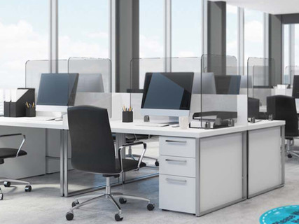 Office desk screens