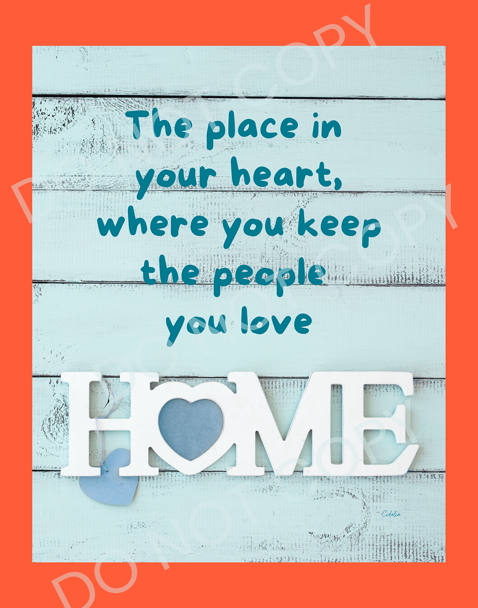 Thumbnail: Home: (Blue Edition) Poetry Print