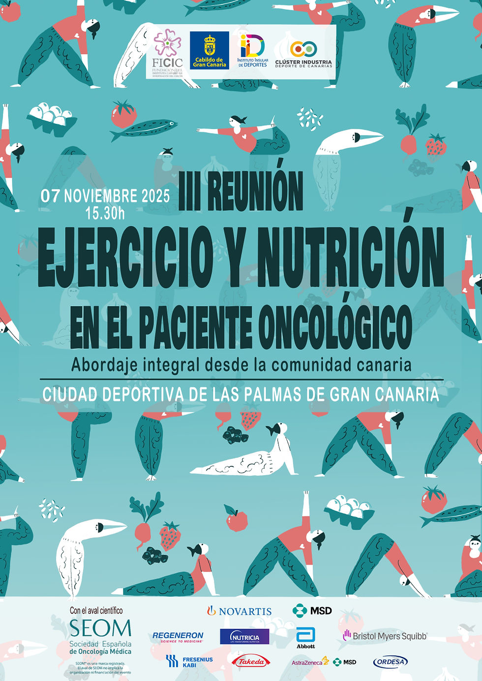 La III Reunión sobre ejercicio y nutrición en el paciente oncológico tendrá lugar en Las Palmas de Gran Canaria.