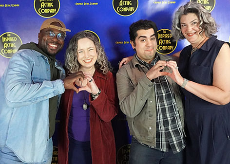 The cast of Now. Here. This. at the Inspired Acting Company