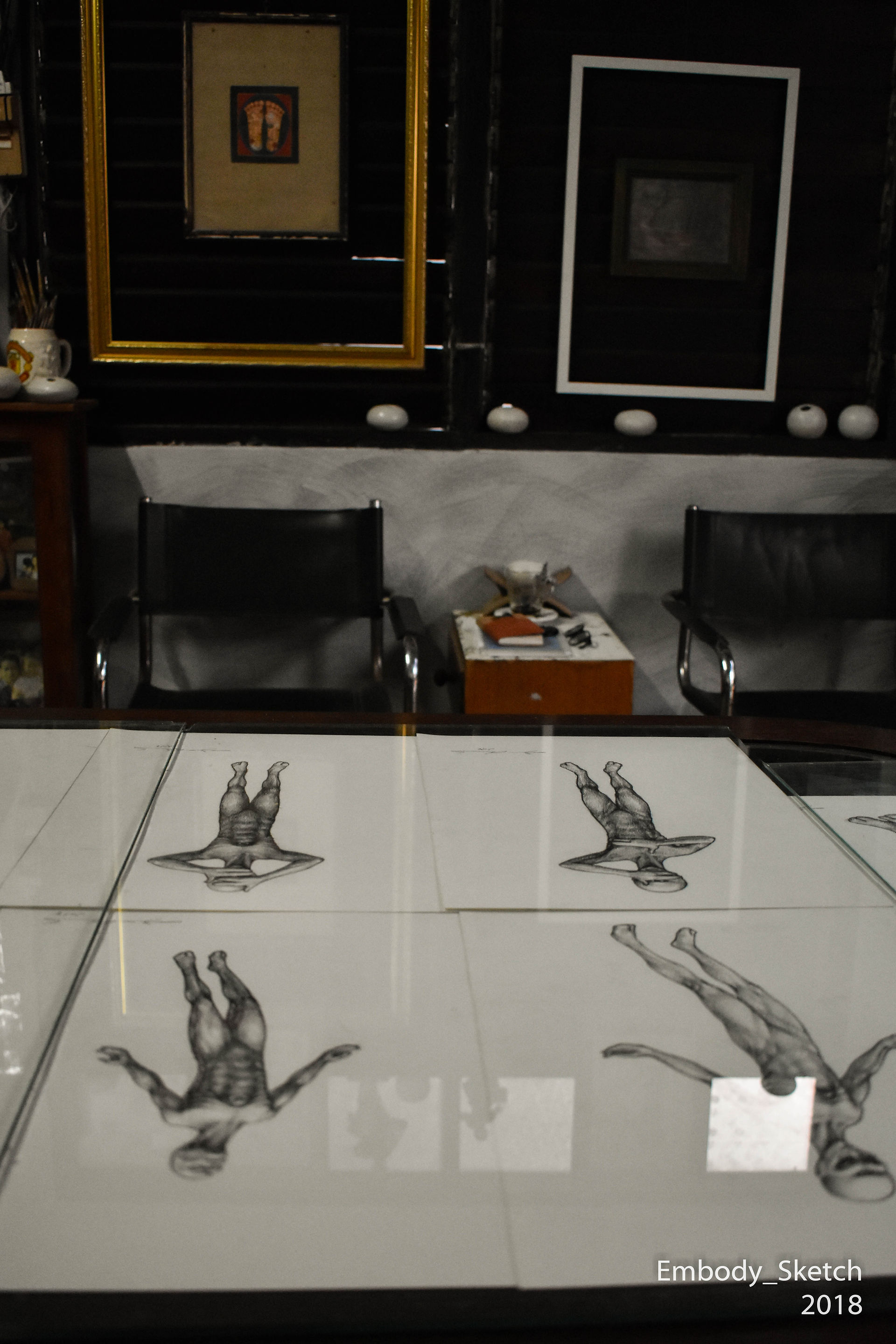 Behind the embody exhibition