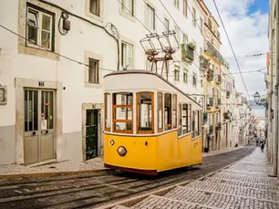 Tram Lisbon Portugal Travel with Family