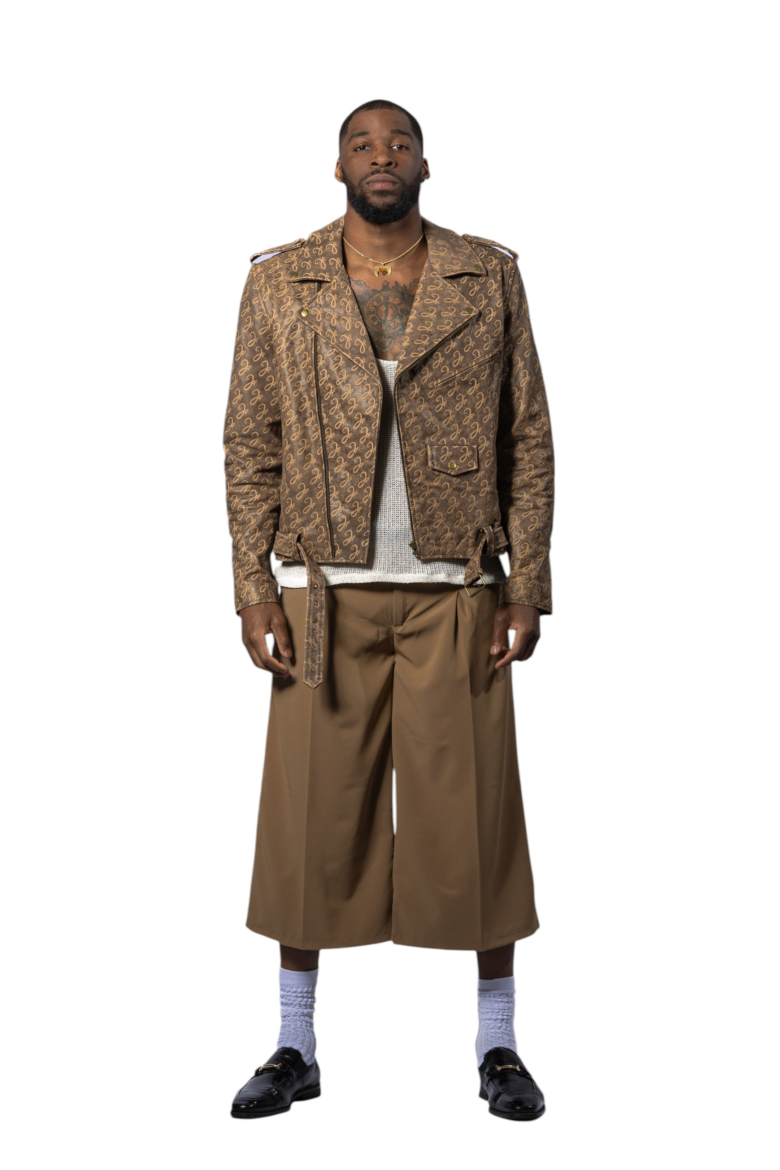 LASER PRINTED MOTORCYCLE JACKET