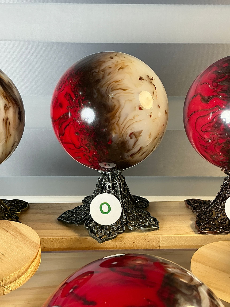 Thumbnail: “LARGE Chicken Blood” Agate Statement Spheres Collection