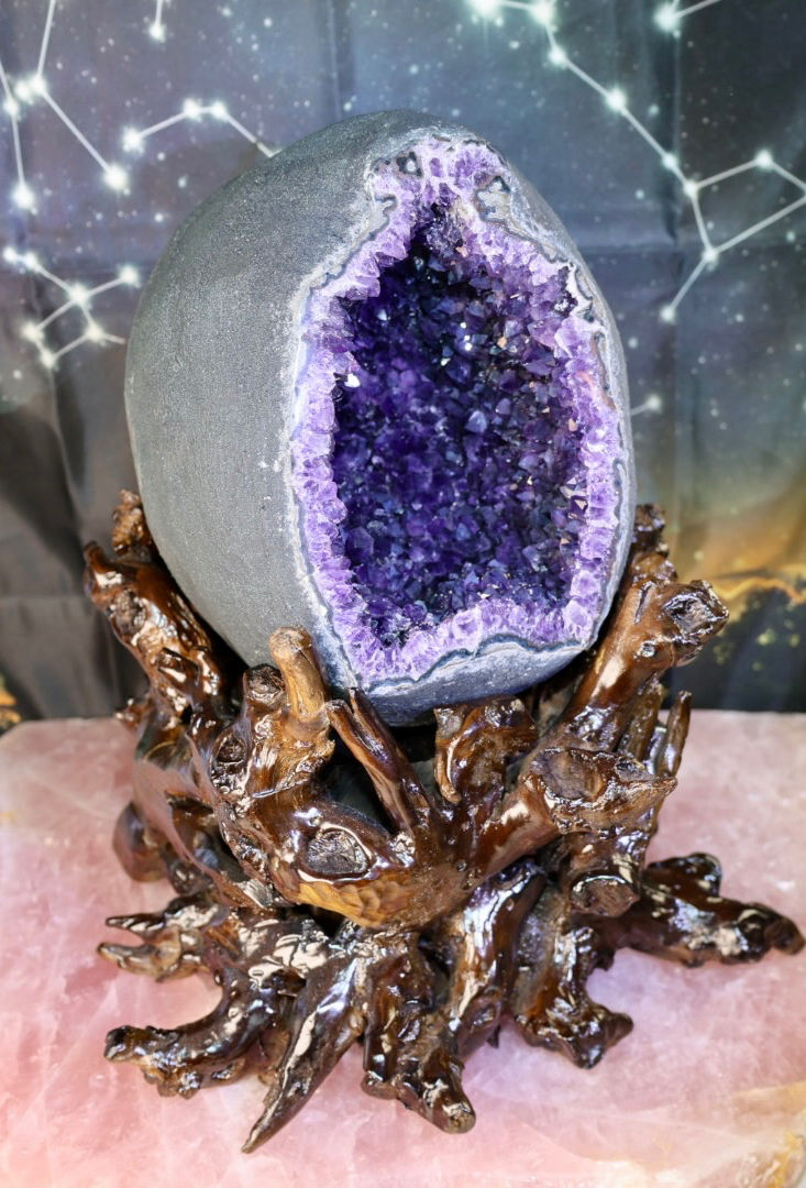 Thumbnail: 💜 Monumental Amethyst Cathedral Geode 💜
