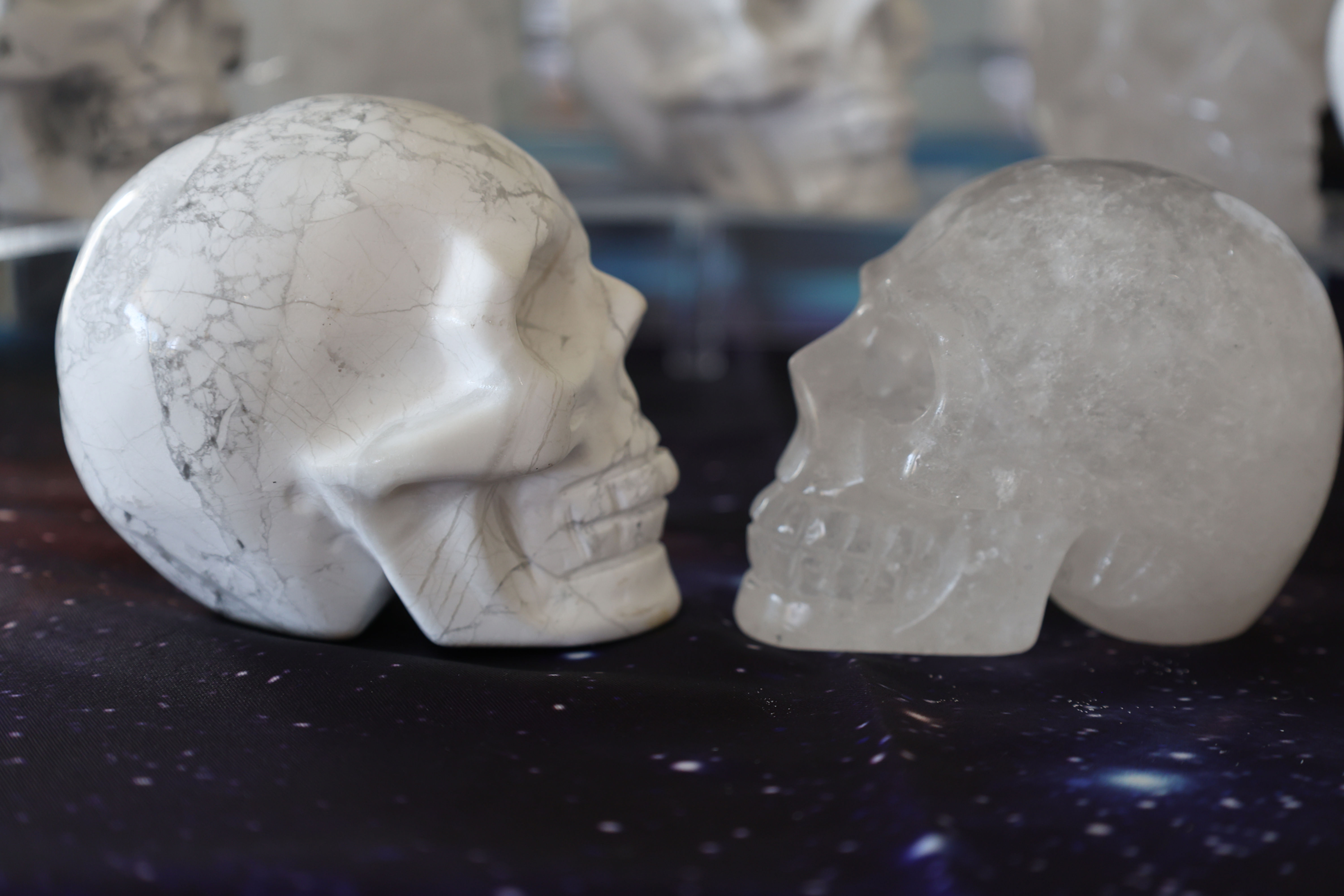 Hand Carved Crystal Skulls (Large)