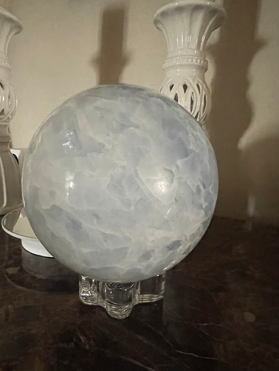 Thumbnail: X-Large Caribbean Blue Calcite Crystal  Sphere